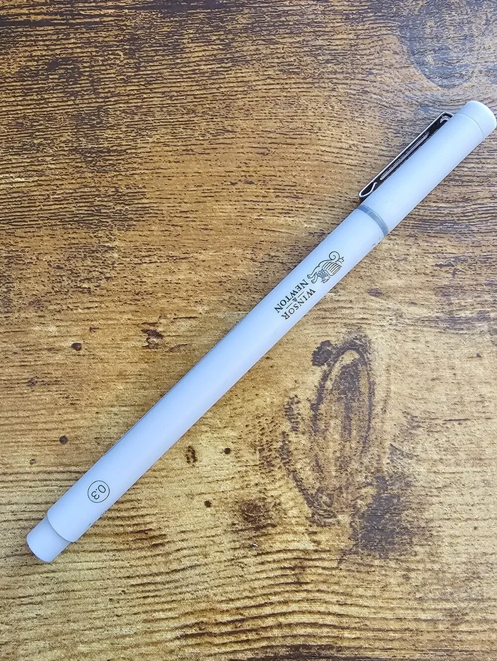 Winsor & Newton fineliner drawing pen with a 0.3mm nib Gray Barrel